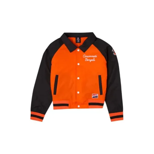 New Era Jacket Women's Orange/Black Multicolor