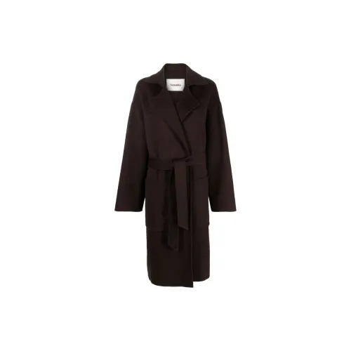 NANUSHKA Belted Wool-blend Coat