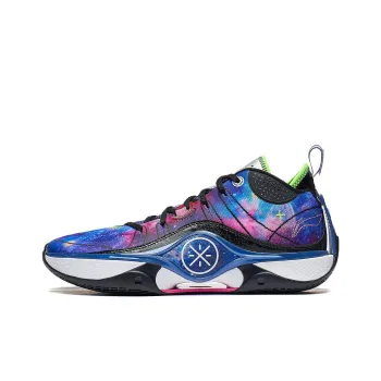 LiNing Wade Shadow 5 Cushioned Slip Resistant Low Top Basketball Shoes Men's Black Purple