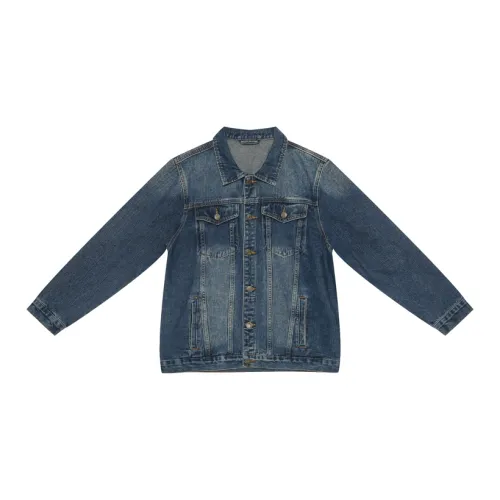 Voguo Relay Denim Jackets Unisex Blue