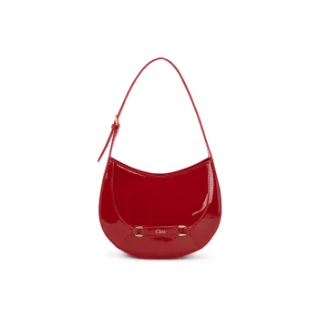 Clos Patent Leather Original Advanced Saddle Bag Shoulder Bag Women's Red/Black
