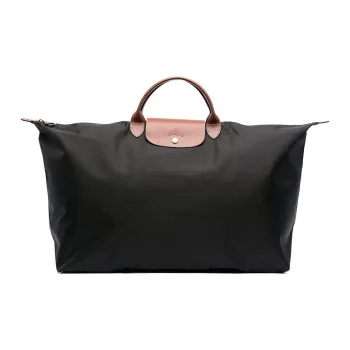 LONGCHAMP Le Pliage Polyamide Shoulder Bag Crossbody Bag Handbag Extra Large Women's Black