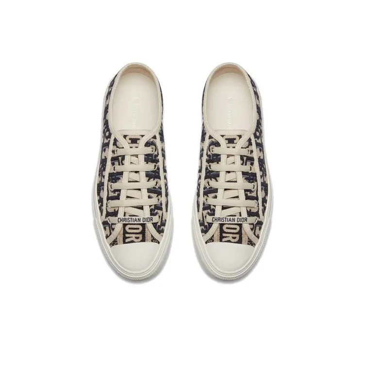 DIOR Walk'N'DIOR Oblique Navy Canvas Women's-4