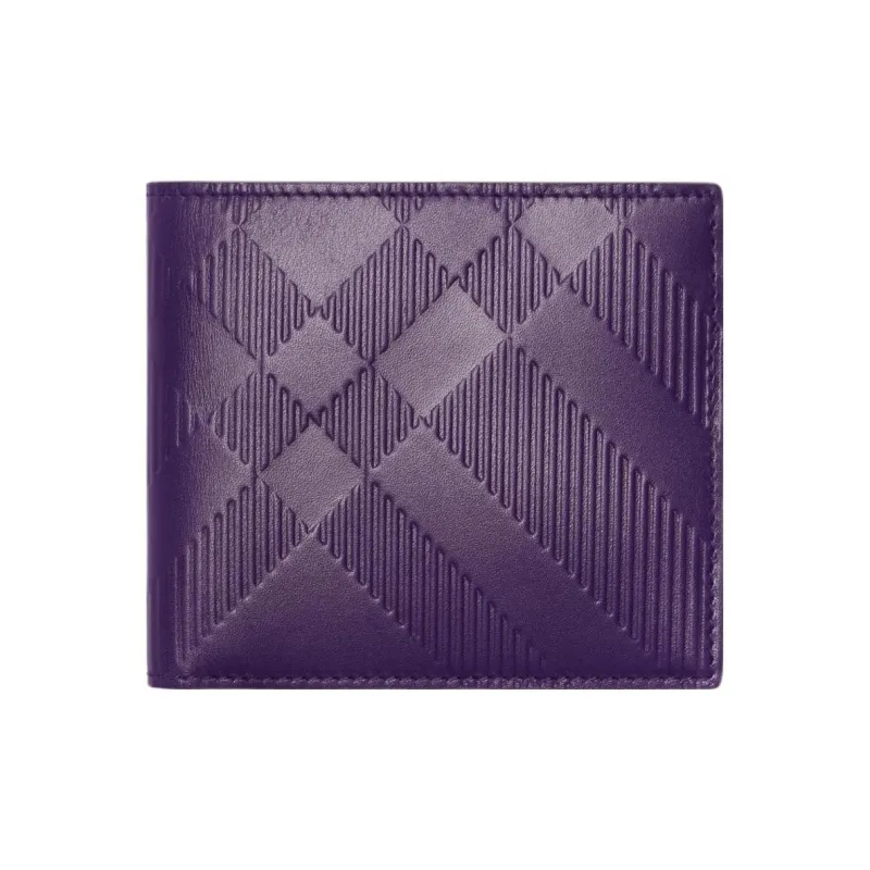 Burberry Calfskin Wallet Regular Men's Royal Purple-0