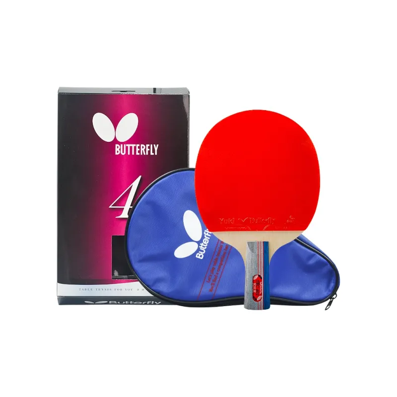 Butterfly Ping Pong Paddles Unisex Pure Wood Black Red-5