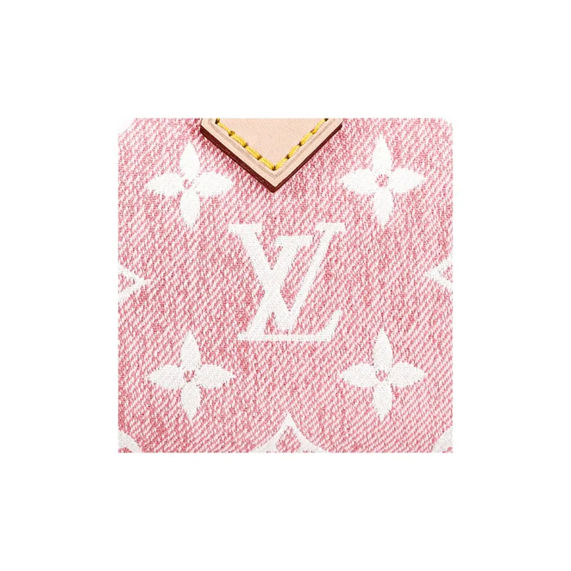 LOUIS VUITTON Nano Speedy Denim Jacquard Pink-5