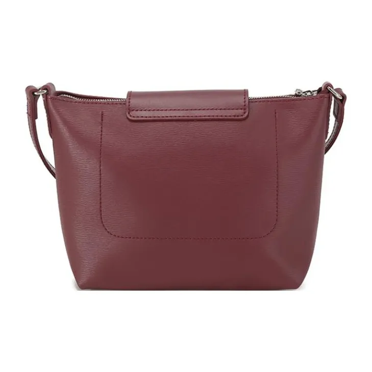 LONGCHAMP Le Pliage City Coated Canvas Dumpling Bag Crossbody Bag Shoulder Bag Women's Plum Color-3