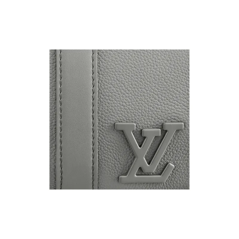 LOUIS VUITTON Aerogram Leather Monkey Bag, Shoulder Bag, Crossbody Bag Regular Unisex Gray-4