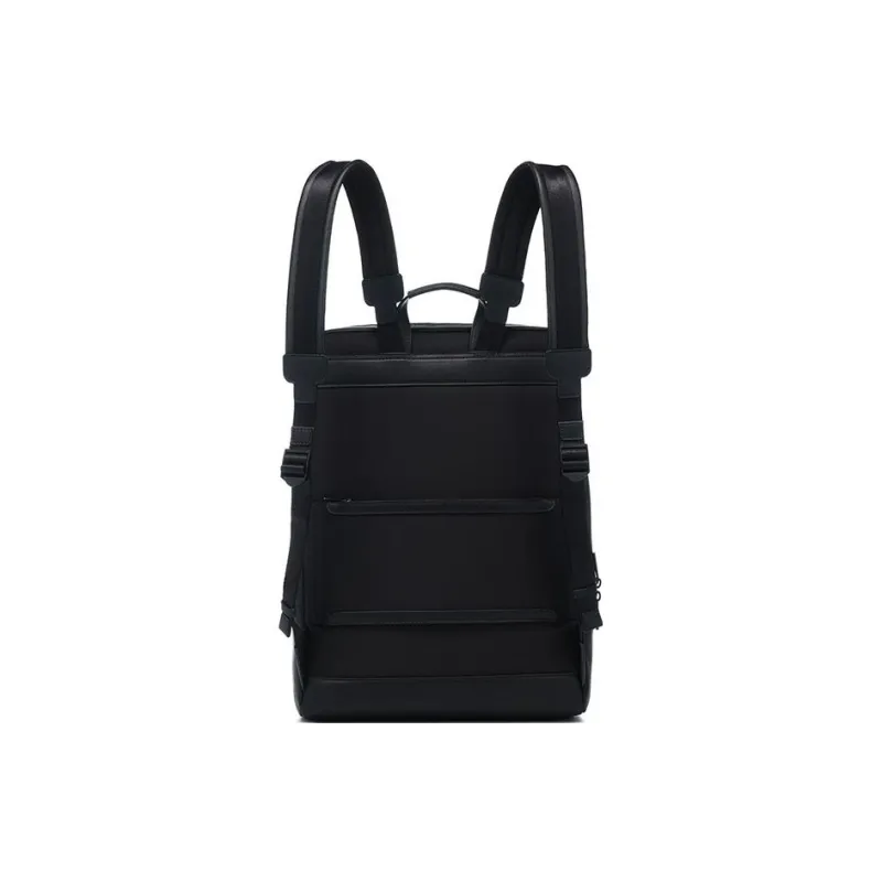 LI NING 1990 Artificial Leather Backpack Regular Men's Black-2