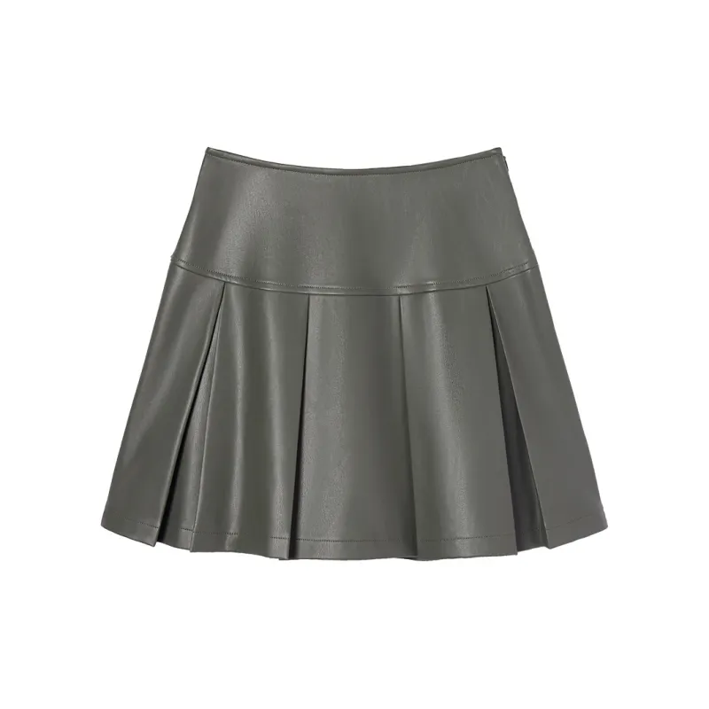 EPTISON WOMAN Leather Short Skirts Women's-6