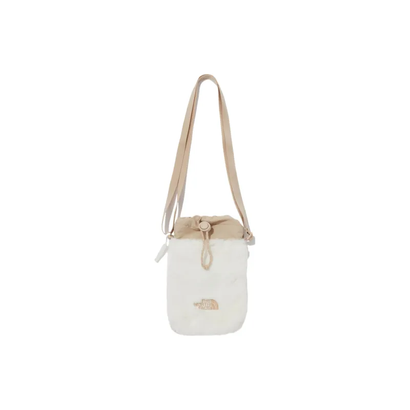 THE NORTH FACE Fur Shoulder Bag, Crossbody Bag Regular Women's Cream-0