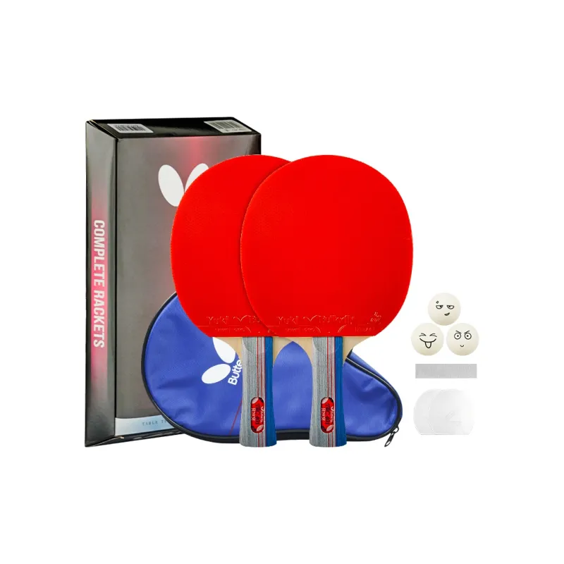 Butterfly Ping Pong Paddles Unisex Pure Wood Black Red-11