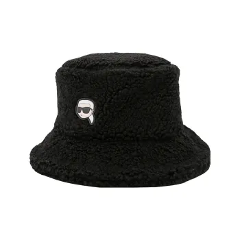 KARL LAGERFELD / Karl Lagerfeld Jeans Logo Patch Teddy Bucket Hat