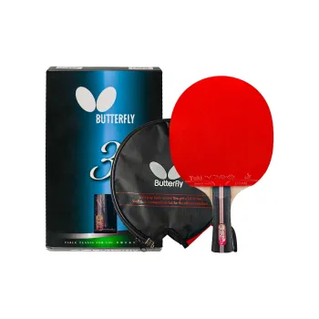 Butterfly Ping Pong Paddles Unisex Pure Wood Black Red