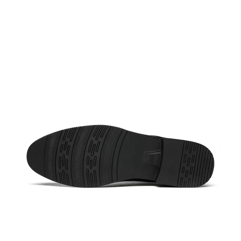 CHINT Dress Shoes Men Low Top Black/Brown-4