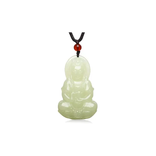 Cuiya Golden Building Hetian Jade Pendants Men