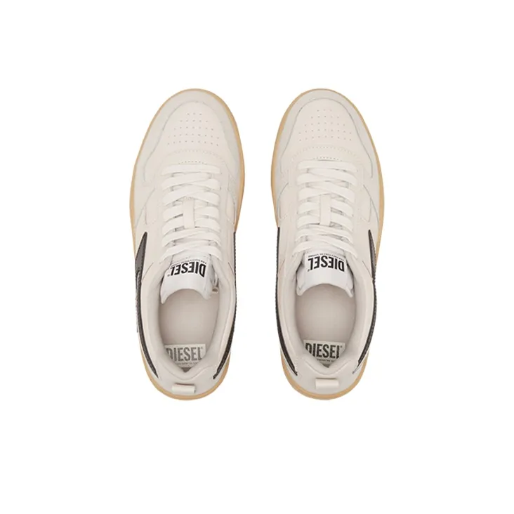 DIESEL S-Ukiyo V2 Low Low-Top Skateboard Shoes Men's Beige Black-3