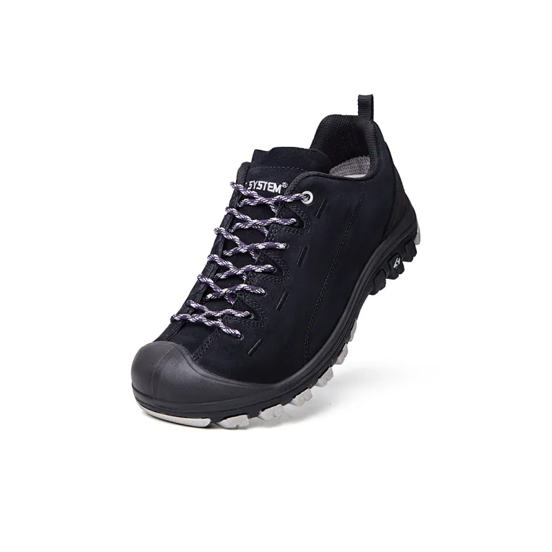SLEADER Earth Series Abrasion Resistant Slip Resistant Waterproof Low Top Outdoor Shoes Unisex Black-2