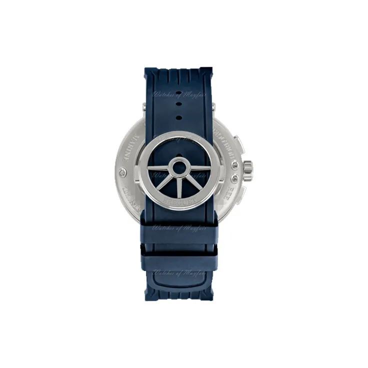 BREGUET Automatic Mechanical Movement Men's Watches Watch 42.3mm Blue Dial Titanium Watch Case Rubber Strap-2