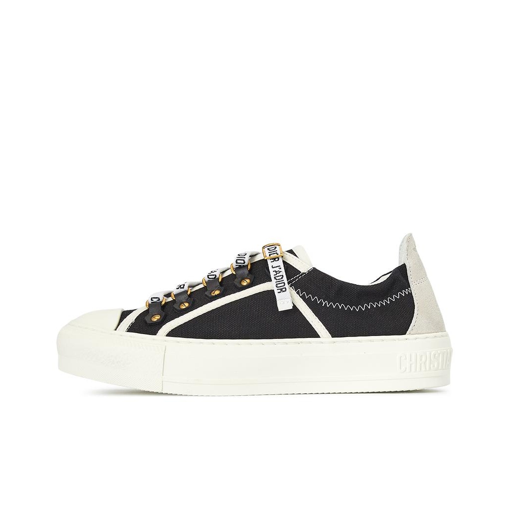 DIOR Walk'N'DIOR Low Top White Canvas Women's Original Shoe DIOR Walk'N'DIOR Low Top White Canvas Women's Original Shoe
