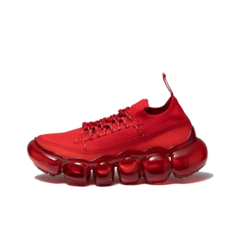 Grounds Low-Top Casual Shoes Unisex Red-0