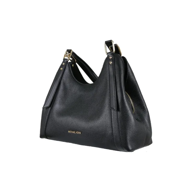 MICHAEL KORS Leather Tote Bag, Shopping Bag, Shoulder Bag, Crossbody Bag, Handbag Small Size Women's Black-2