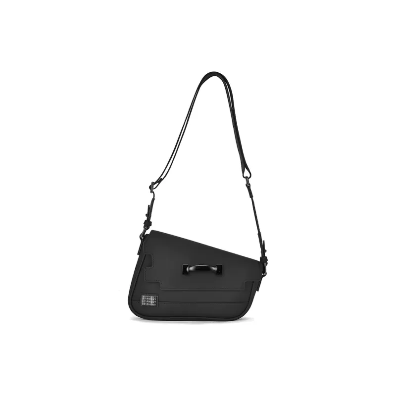 EPIPHQNY Skin Feel Material Shoulder Bag Unisex Black-2
