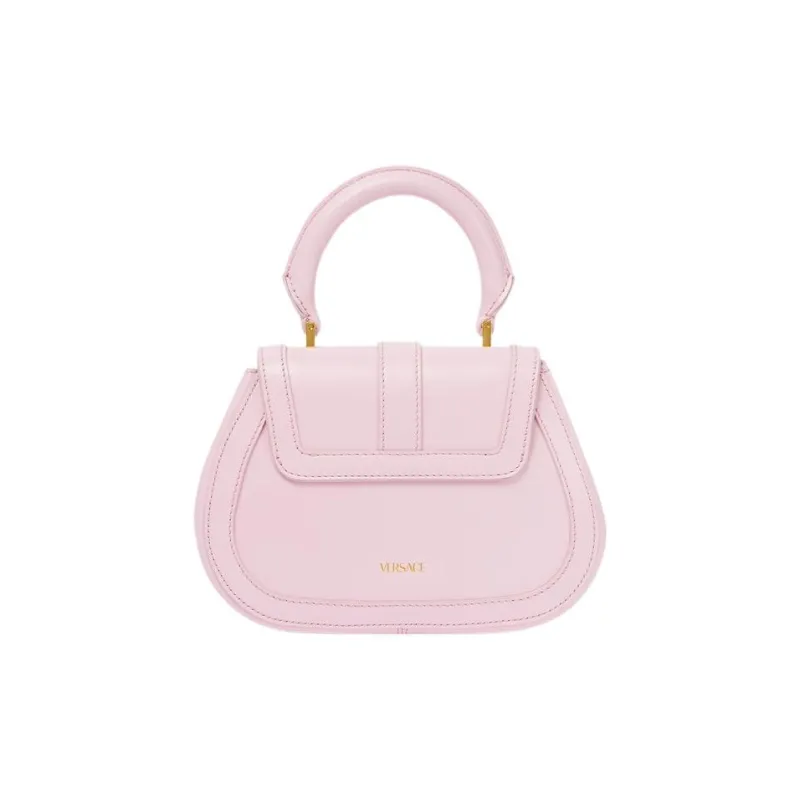 VERSACE Greca Goddess Cow Leather Shoulder Bag Crossbody Bag Handbag Mini Women's Pink-2