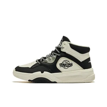 Erke Dominator Optimus Warm Anti Slip And Wear Resistant High Top Skateboard Shoes Men's Ivory Jet Black