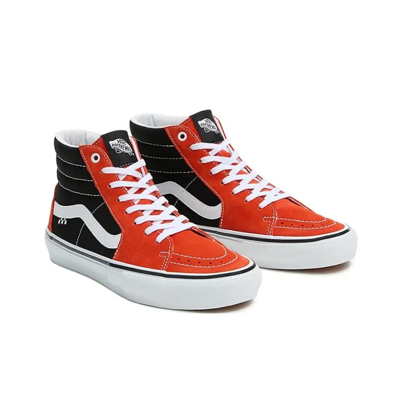 Vans Skate Sk8 Hi 'Red Black'-3