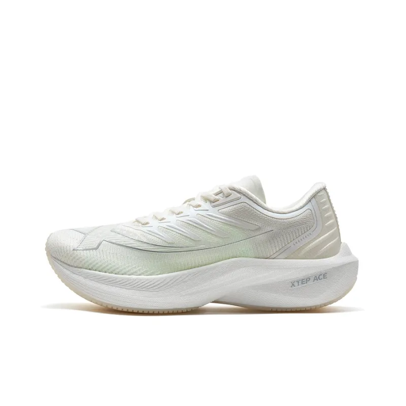 XTEP Integrated Molding Generation 1 Cushioning Wear Resistant Low Top Running Shoes Women's Sail White-0