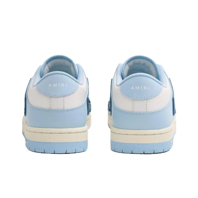 AMIRI Low Top Skateboard Shoes Men's Light Blue-3