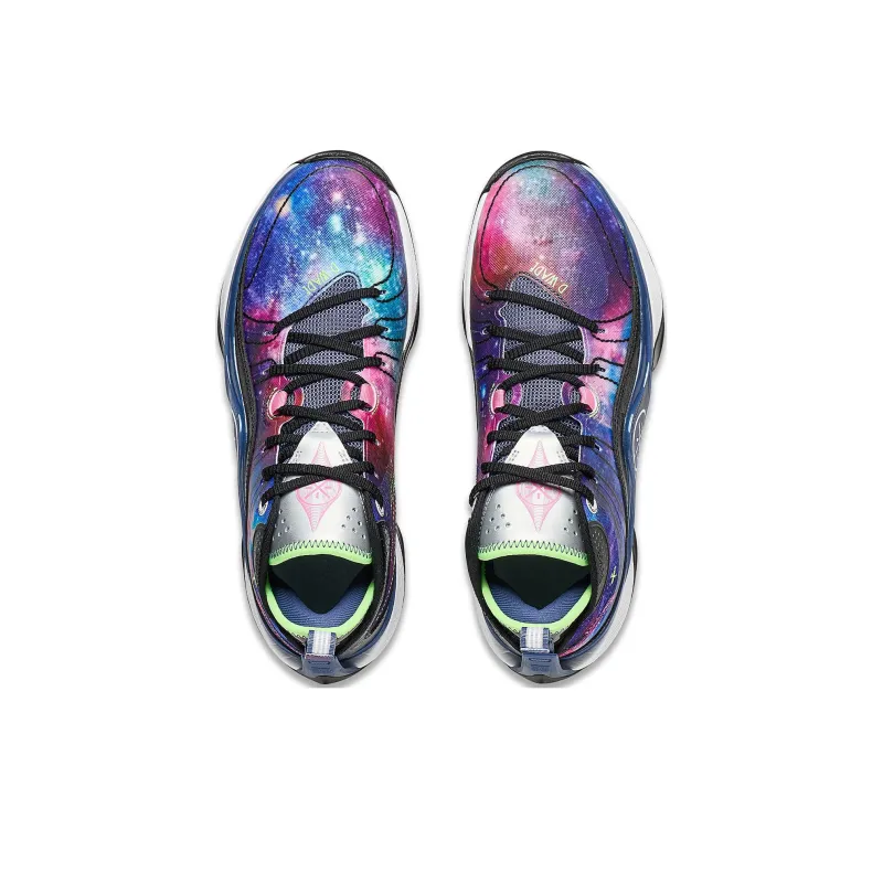 LiNing Wade Shadow 5 Cushioned Slip Resistant Low Top Basketball Shoes Men's Black Purple-3