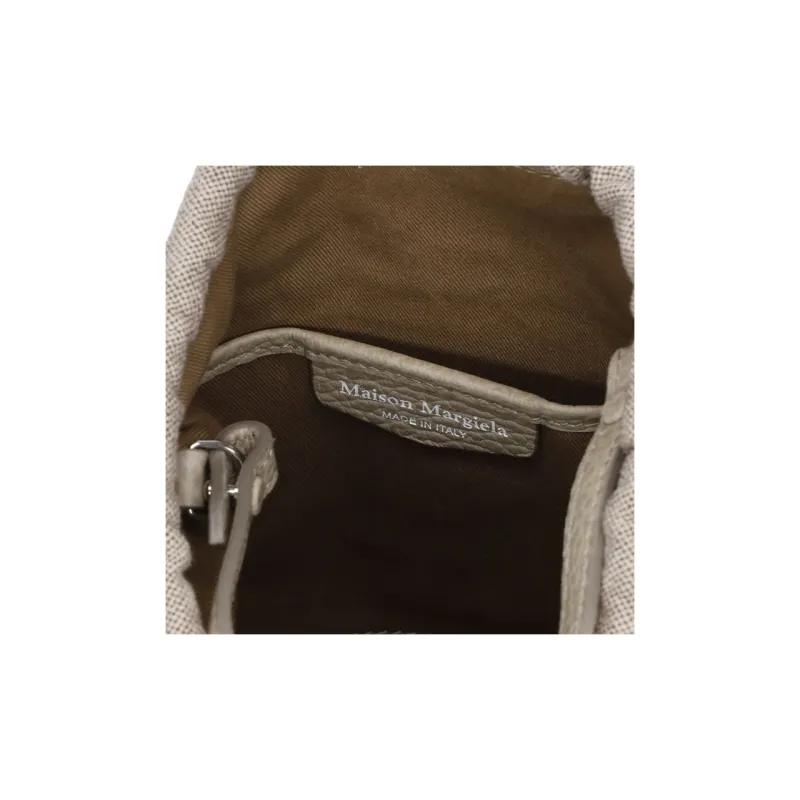 Maison Margiela 5AC Number Patch Drawstring Bucket Bag-4