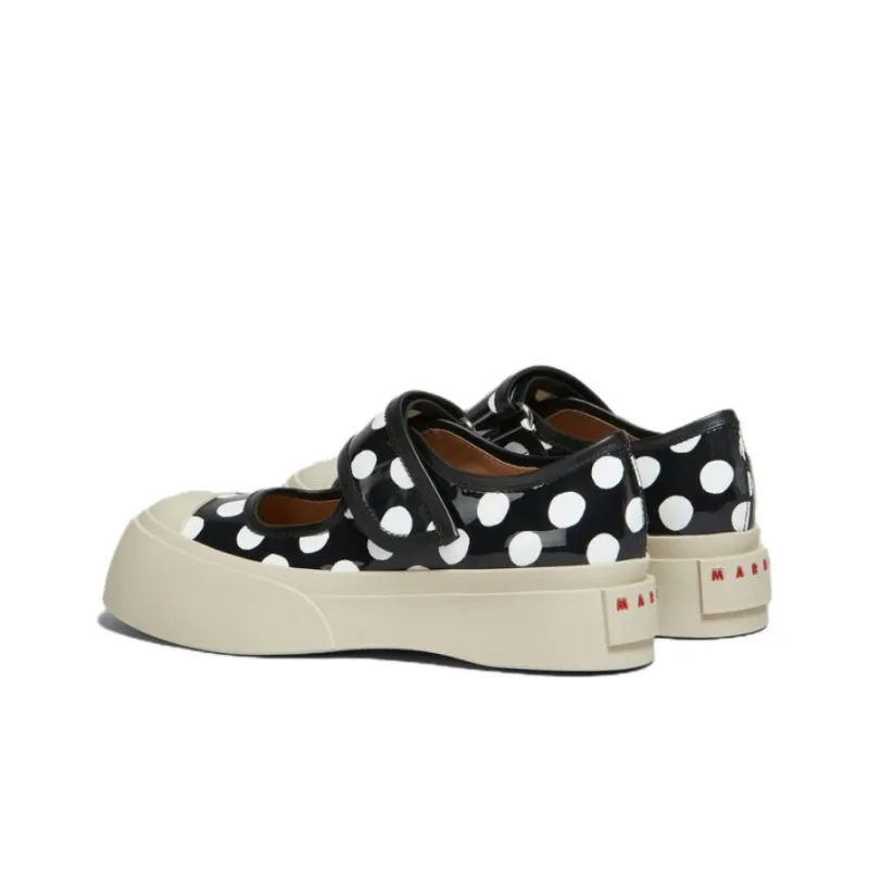 MARNI Polka-Dot Printed Pablo Mary Jane Sneakers Women's-3