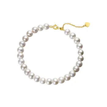 ME LUXE Freshwater Pearl Bracelet Fortune Bead Good Luck Bracelet Festival Gift Women's