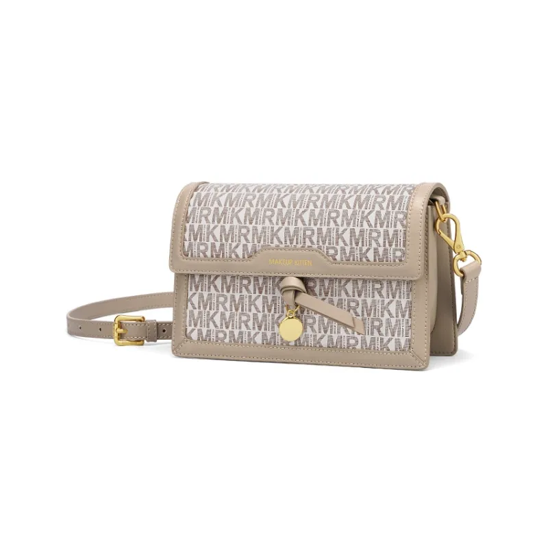 MAKEUP KITTEN Microfiber Synthetic Leather Shoulder Bag Crossbody Bag Regular Women's Ecru-2