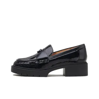 COACH Leah Loafers 3.8cm Women's Black