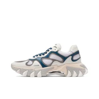 BALMAIN Low Top Casual Shoes Men's White Blue
