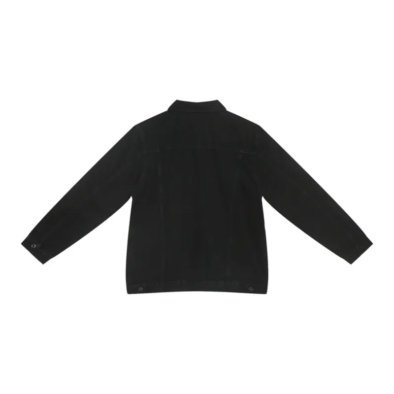 Voguo Relay Denim Jackets Unisex Black-1