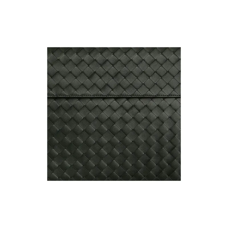 Bottega Veneta Intrecciato Calfskin Clutch Men's Dark Green-3