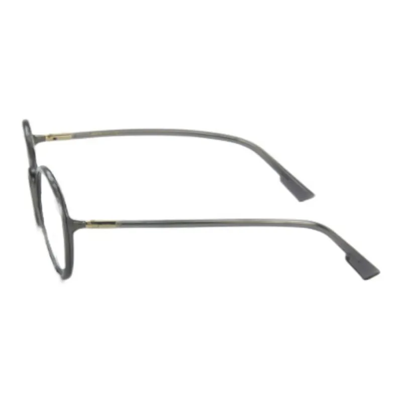 DIOR Plastic Acetate Round Eyeglass Frames Unisex Gray-1