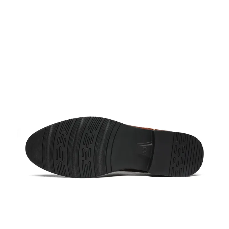 CHINT Dress Shoes Men Low Top Black/Brown-9