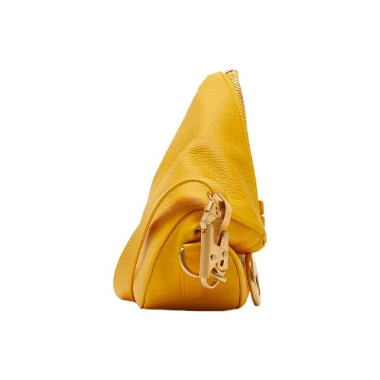 Burberry Calfskin Handbag, Shoulder Bag Women's Don't Touch Me Yellow-1