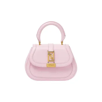 VERSACE Greca Goddess Cow Leather Shoulder Bag Crossbody Bag Handbag Mini Women's Pink