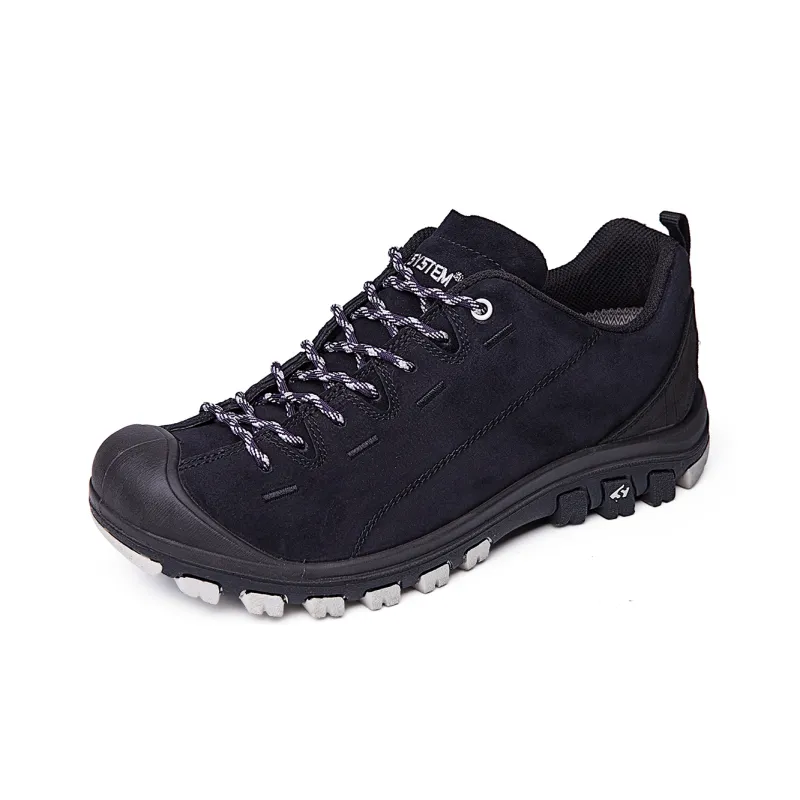 SLEADER Earth Series Abrasion Resistant Slip Resistant Waterproof Low Top Outdoor Shoes Unisex Black-1