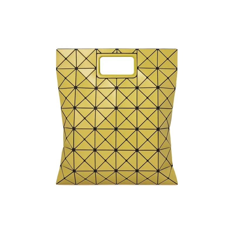ISSEY MIYAKE Polyvinyl Chloride Resin Handbag Women's Yellow-4