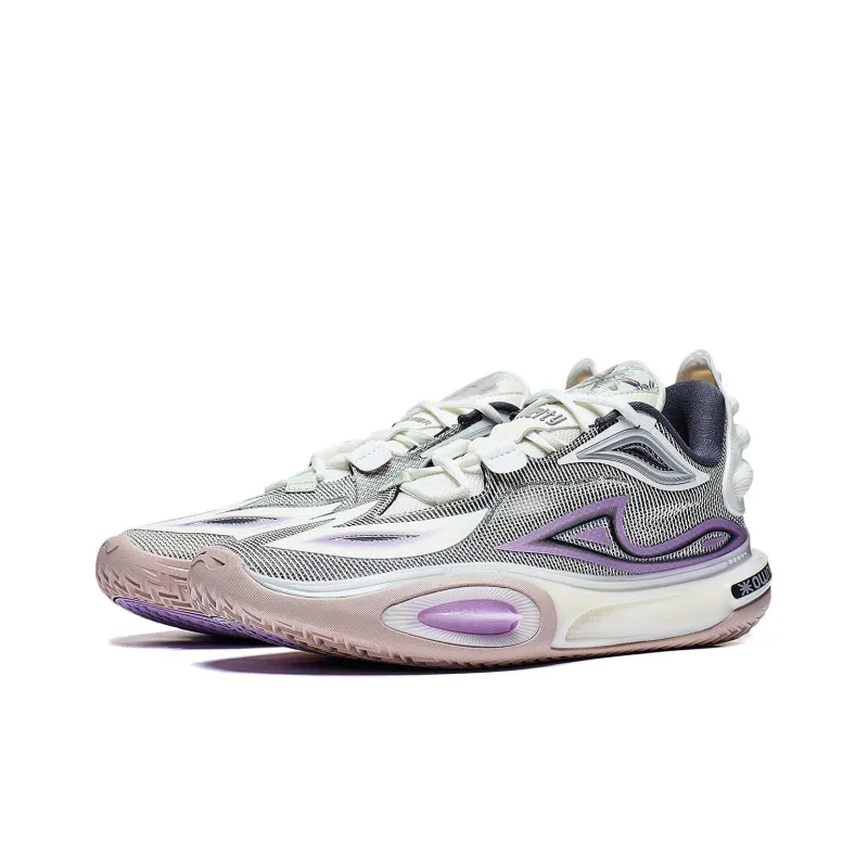 LiNing Wade All City 11 V2 Cushioning Breathable Support Lightweight Rebound Low Top Basketball Shoes Men's Ivory-2