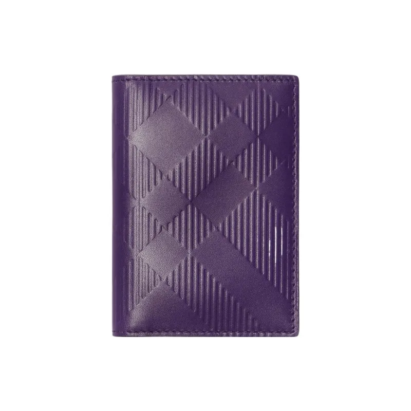Burberry Calfskin Card Holder Men's Royal Purple-0