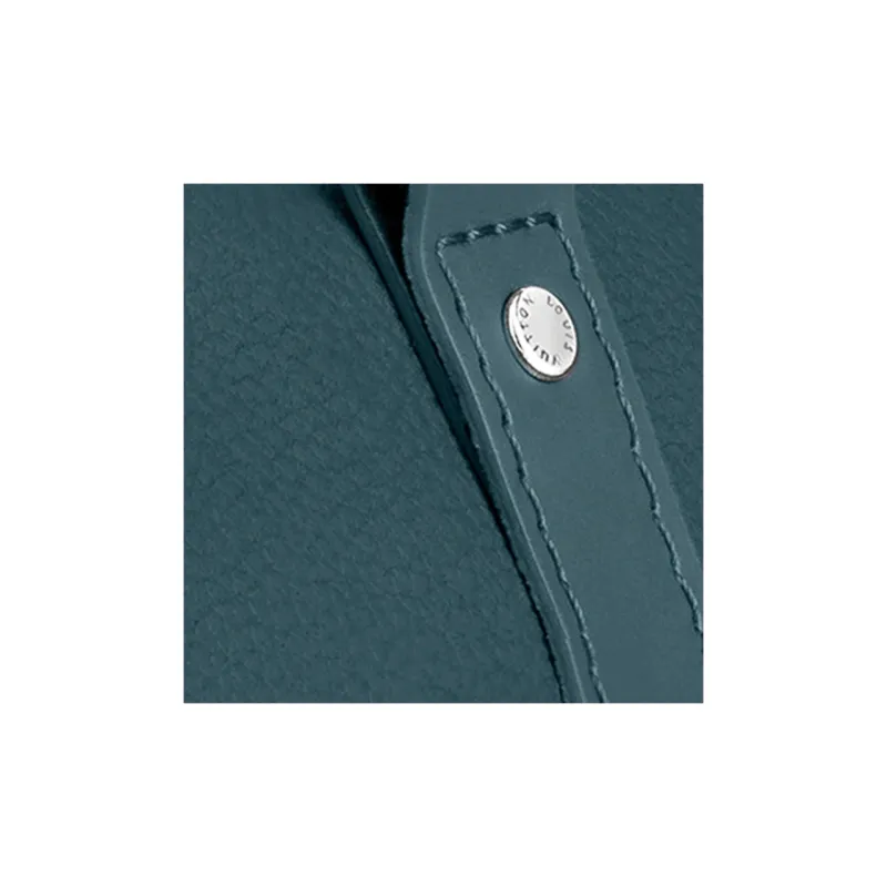 LOUIS VUITTON Keepall Aerogram Leather Monkey Bag, Crossbody Bag Unisex Blue-3